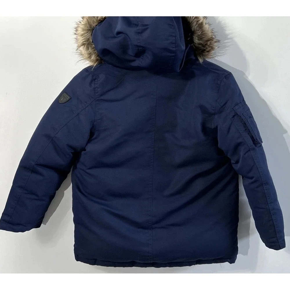 Boys Polo Ralph Lauren Water-Resistant Down Parka Coat Sz 7 Nice